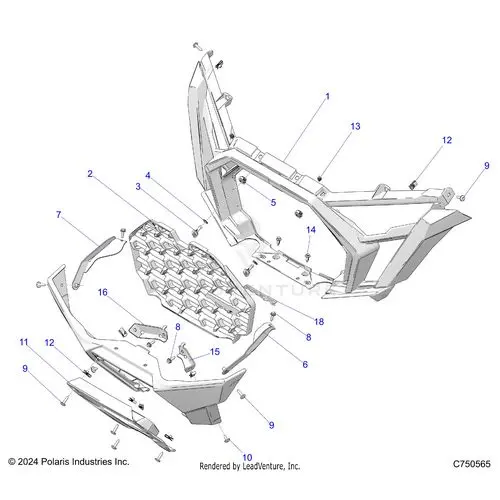 Body: Front Bumper - 2026 Polaris Rzr Pro R 4 Ultimate 1