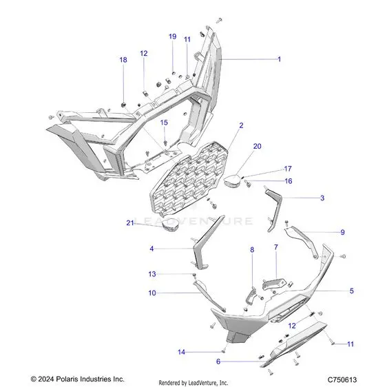 Body: Front Bumper - 2026 Polaris Rzr Pro Xp 4 Sport 1