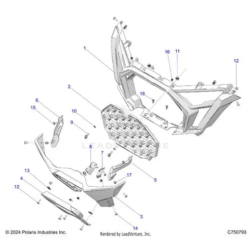 Body: Front Bumper - 2026 Polaris Rzr Pro Xp Ultimate 1