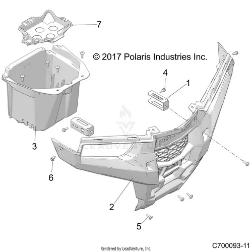 Body: Front Fascia - 2022 Polaris Rzr Rs1 Eps 1