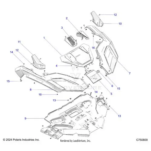 Body: Front Fender And Hood - 2025 Polaris Rzr Pro S Premium 1