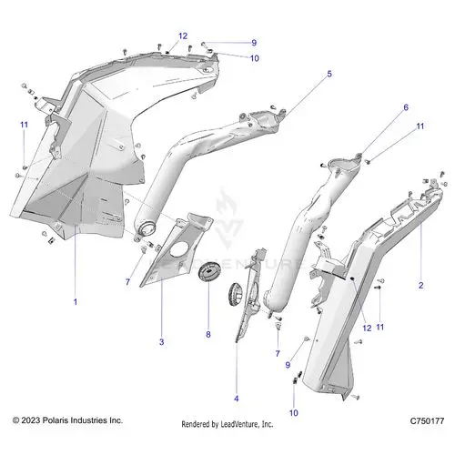 Body: Front Flares And Ducting - 2026 Polaris Rzr Pro R Le 1