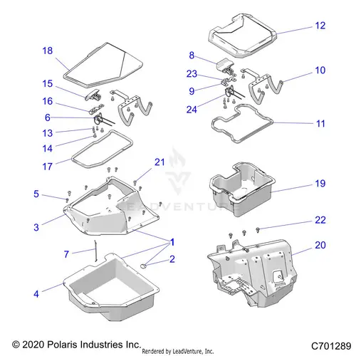 Body: Front Storage - 2022 Polaris Rzr Pro Xp 4 Ultimate 1