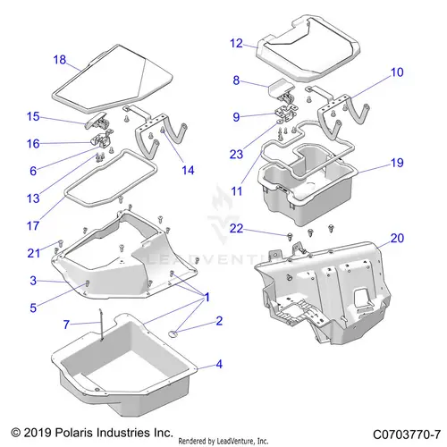 Body: Front Storage - 2023 Polaris Rzr Pro R Ultimate 1