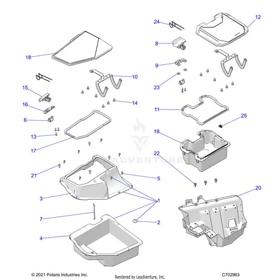 Body: Front Storage - 2023 Polaris Rzr Turbo R Ultimate 1