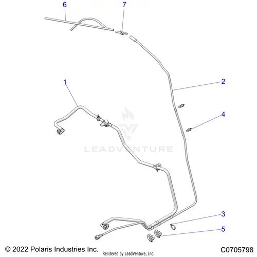 Body: Fuel Lines Std. - 2022 Polaris Rzr Pro Xp 4 Sport 1
