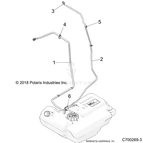 Body: Fuel Lines Std. - 2022 Polaris Rzr Xp 4 1000 Premium 1