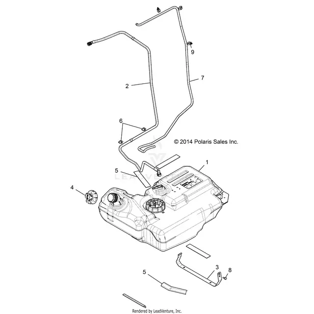 Body: Fuel Tank - 2015 Polaris Rzr Xp 1000 1