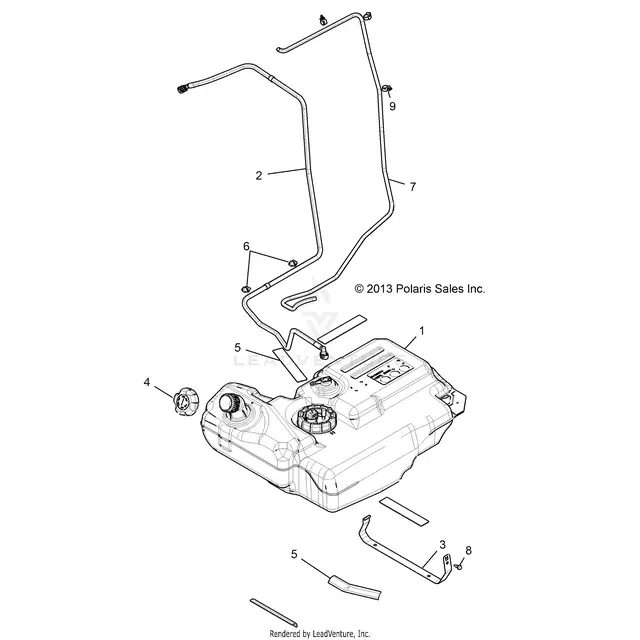 Body: Fuel Tank - 2015 Polaris Rzr Xp 4 1000 1