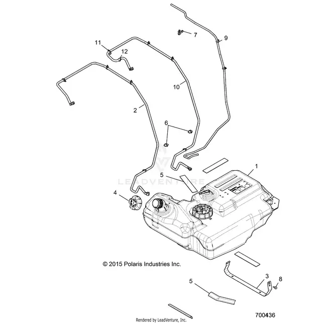Body: Fuel Tank - 2016 Polaris Rzr Xp Turbo 1