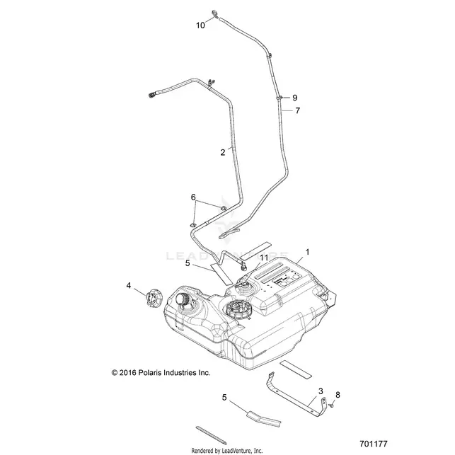 Body: Fuel Tank - 2017 Polaris Rzr Xp 4 1000 1