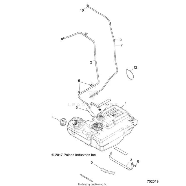 Body: Fuel Tank - 2018 Polaris Rzr Xp 1000 1