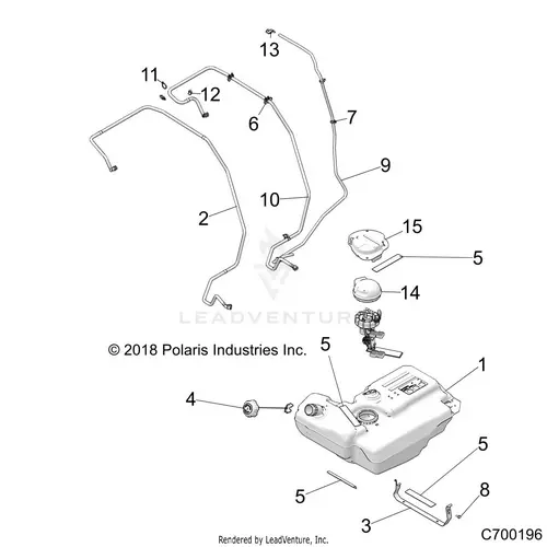 Body: Fuel Tank - 2018 Polaris Rzr Xp Turbo S 1