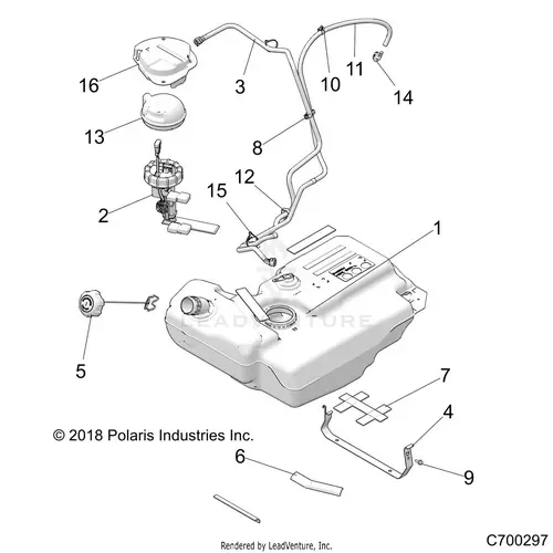 Body: Fuel Tank - 2019 Polaris Rzr S 4 1000 1