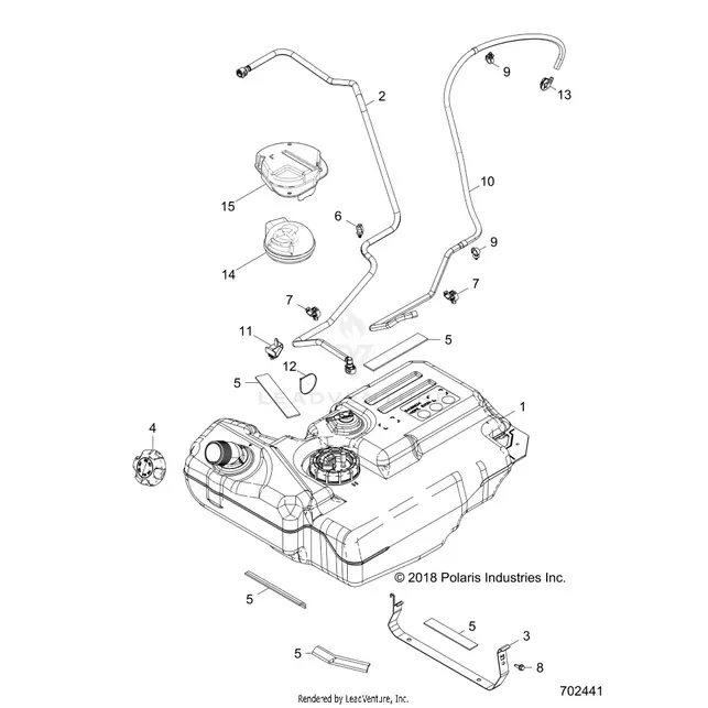 Body: Fuel Tank - 2019 Polaris Rzr S 900 1