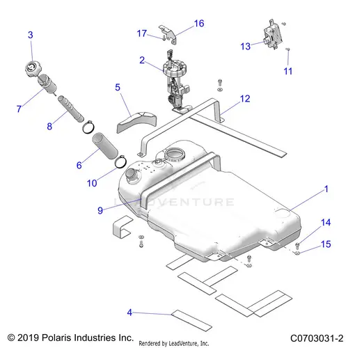 Body: Fuel Tank - 2020 Polaris Rzr Pro Xp 1