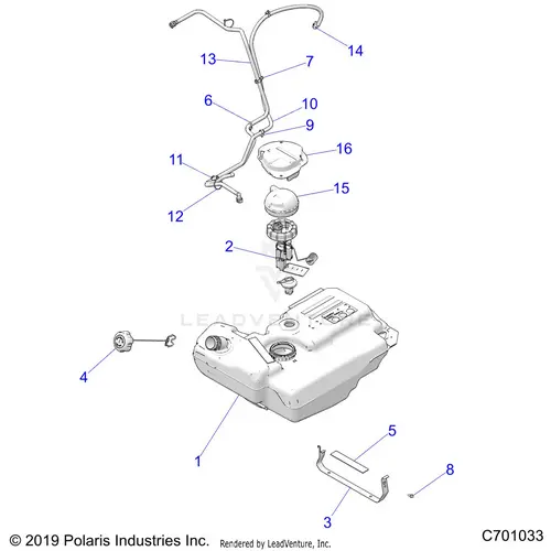 Body: Fuel Tank - 2020 Polaris Rzr Trail 900 1