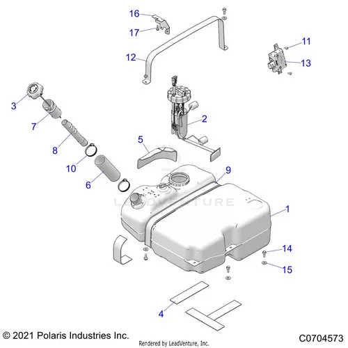 Body: Fuel Tank - 2021 Polaris Rzr Pro Xp 4 Ultimate 1