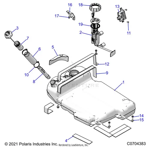 Body: Fuel Tank - 2021 Polaris Rzr Pro Xp Sport Rockford Le 1