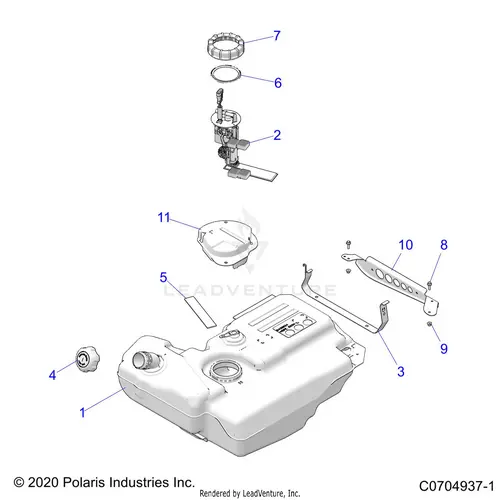 Body: Fuel Tank - 2021 Polaris Rzr Turbo S 4 1