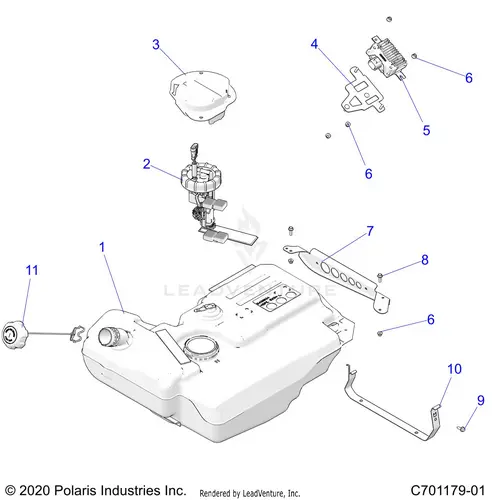 Body: Fuel Tank And Related - 2021 Polaris Rzr Turbo S 1