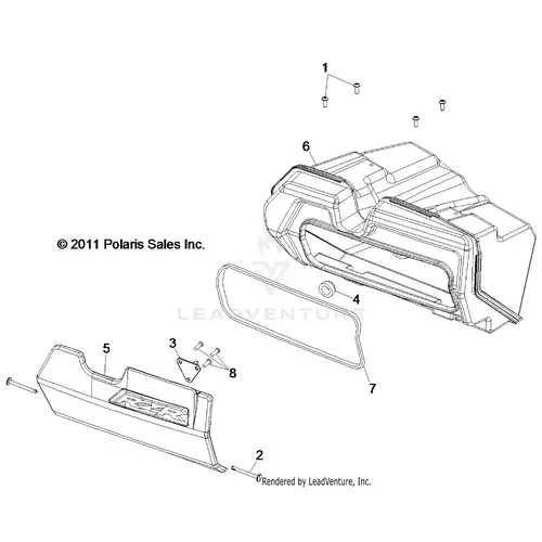 Body: Glovebox - 2015 Polaris Rzr 570 1