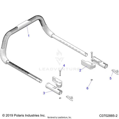 Body: Grab Bar Passenger - 2024 Polaris Rzr Pro R 4 Ultimate 1