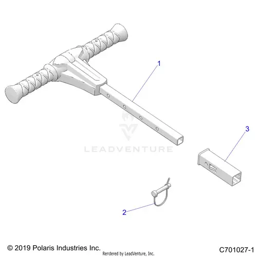 Body: Grab Bar Passenger - 2026 Polaris Rzr 900 Trail Sport 1
