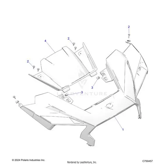Body: Hood - 2025 Polaris Rzr Xp 1000 Premium 1