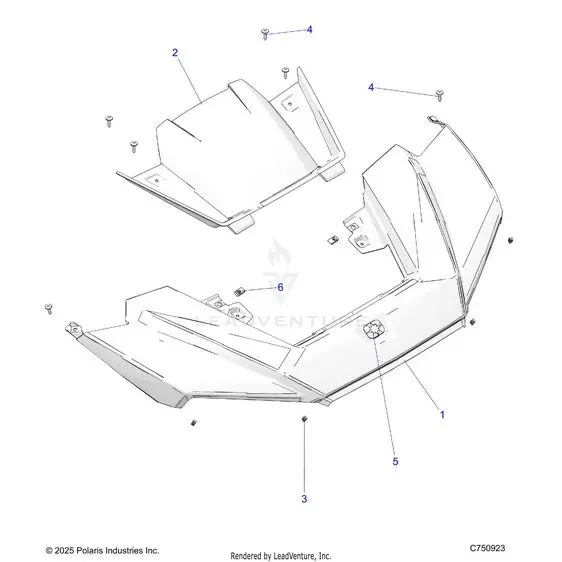 Body: Hood - 2026 Polaris Rzr Xp S 4 1000 Sport 1