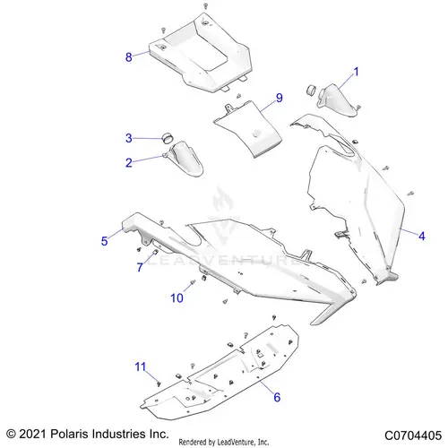 Body: Hood And Fenders - 2024 Polaris Rzr Pro Xp 4 Sport 1