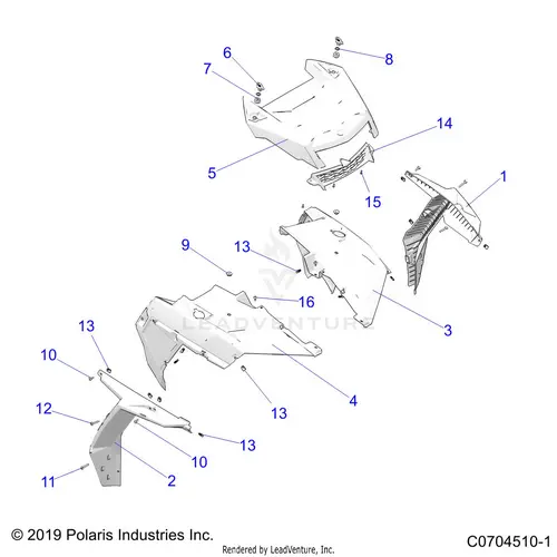 Body: Hood And Front Body Work - 2020 Polaris Rzr Xp 4 Turbo 1