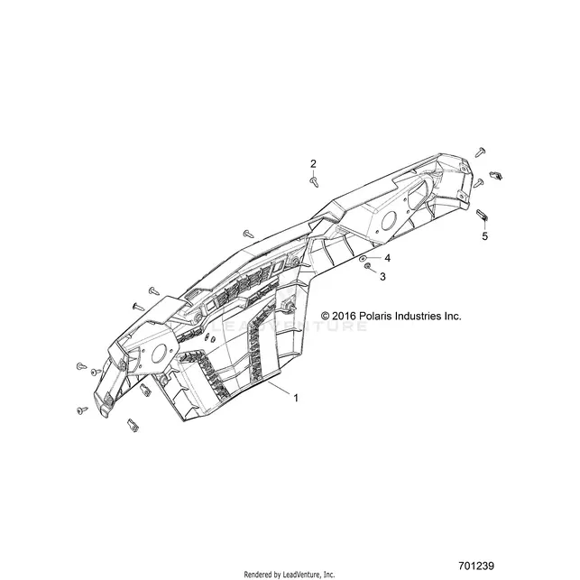 Body: Rear Bumper - 2019 Polaris Rzr 570 1