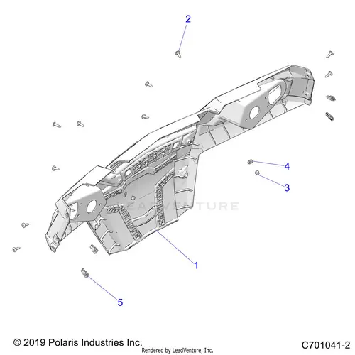 Body: Rear Bumper - 2020 Polaris Rzr 570 1