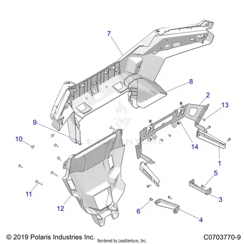 Body: Rear Bumper - 2021 Polaris Rzr Pro Xp Sport Ca 1