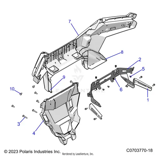 Body: Rear Bumper - 2024 Polaris Rzr Pro Xp 4 Ultimate 1