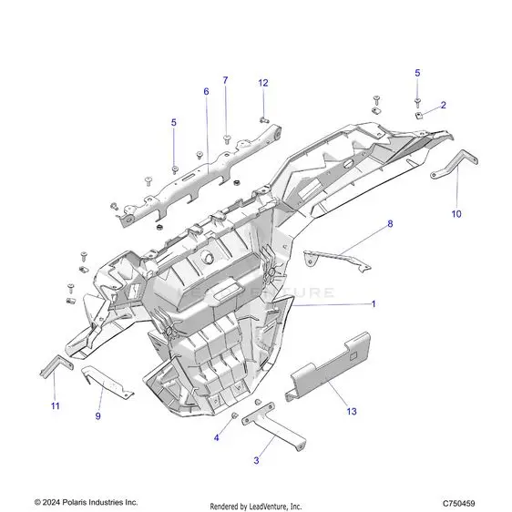 Body: Rear Bumper - 2025 Polaris Rzr Xp 1000 Premium 1