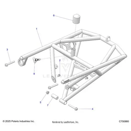 Body: Rear Bumper - 2026 Polaris Rzr Pro R Race 1