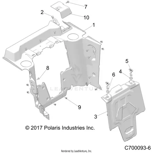 Body: Rear Closeoff - 2018 Polaris Rzr Rs1 1