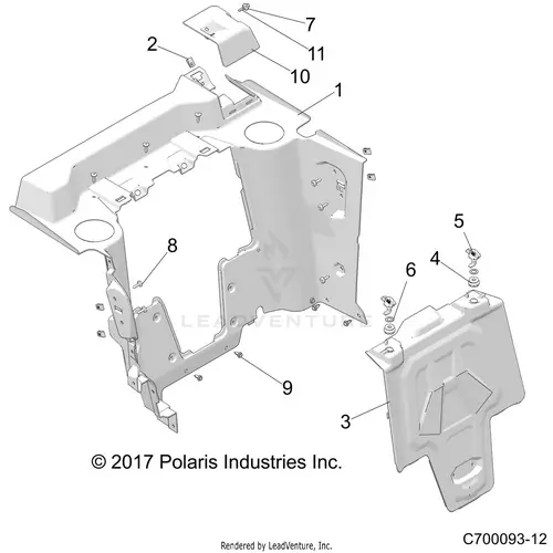 Body: Rear Closeoff - 2019 Polaris Rzr Rs1 1
