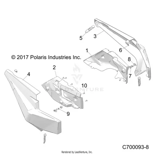 Body: Rear Fenders - 2020 Polaris Rzr Rs1 1