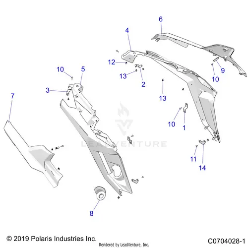 Body: Rear Fenders - 2021 Polaris Rzr Pro Xp 4 Sport 1