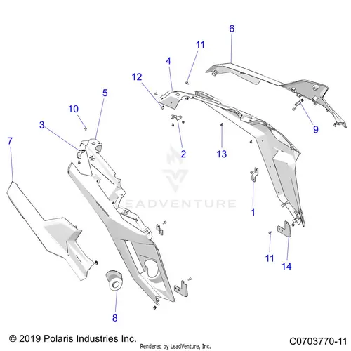 Body: Rear Fenders - 2023 Polaris Rzr Pro R Ultimate 1