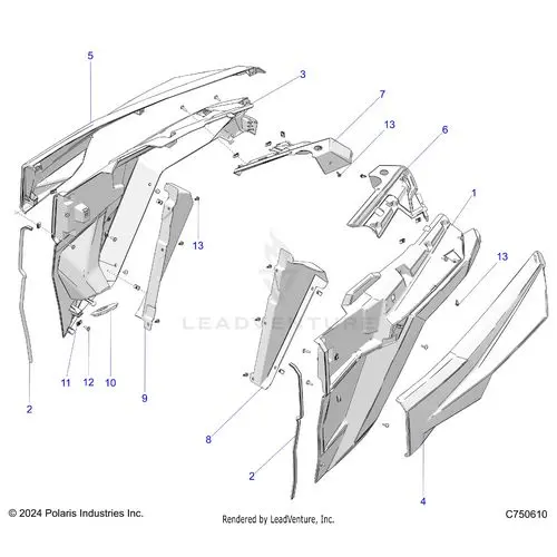 Body: Rear Fenders - 2026 Polaris Rzr Pro Xp Sport 1