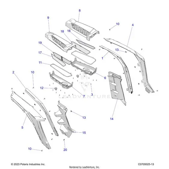 Body: Rear Fenders And Bezels - 2024 Polaris Rzr Xp 1000 Ultimate 1