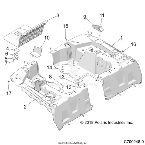 Body: Rear Rack - 2020 Polaris Rzr Turbo S 4 1