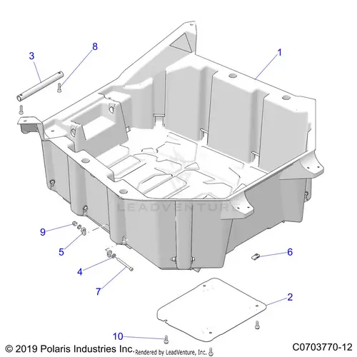 Body: Rear Rack - 2022 Polaris Rzr Pro Xp Sport Evap 1