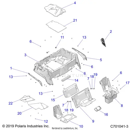 Body: Rear Rack And Fenders - 2022 Polaris Rzr Trail 570 1