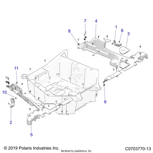 Body: Rear Rack Mounting - 2021 Polaris Rzr Pro Xp 4 Premium 1