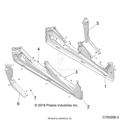 Body: Rocker Panels - 2020 Polaris Rzr S 4 1000 1
